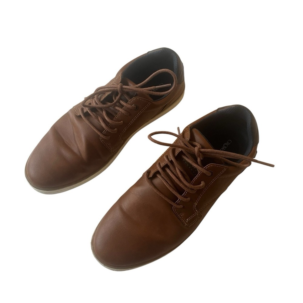 Crown Vintage Men's Size 8M‎ Brown Shoes Casual Caramel Laced